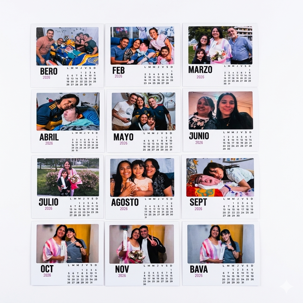 Calendario Personalizado Tipo Polaroid – 12 Meses, 12 Recuerdos